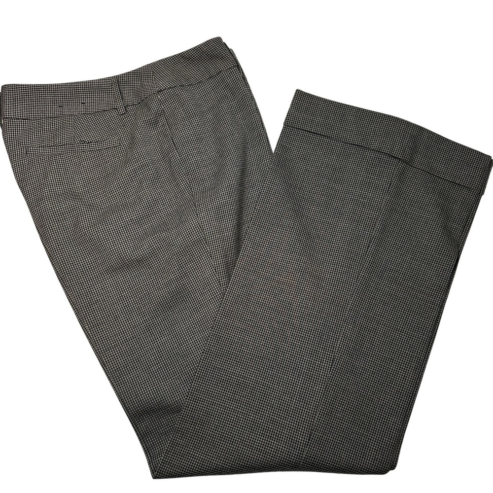 Banana Republic Houndstooth Career Dress Pants size 12 TALL Business Trousers‎